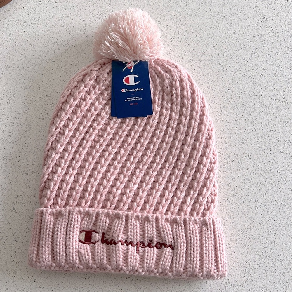 Champion crochet beanie